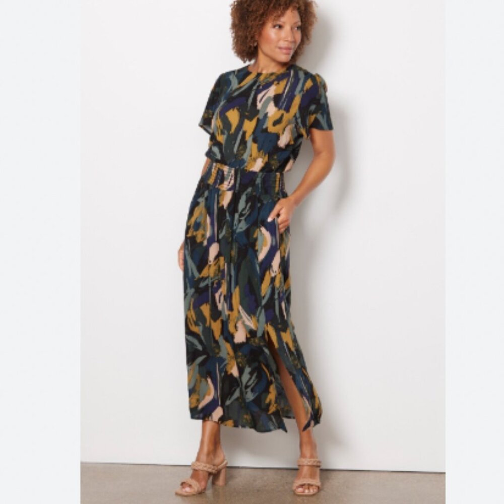 NWT Evereve Alexis Smocked Dress Size Small